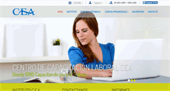 Desktop Screenshot of capacitacioncea.com.ar