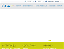 Tablet Screenshot of capacitacioncea.com.ar